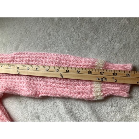 Vintage Charisma Girls Sz 8 Turtle neck Sweater pink Preppy Shabby Chic - Picture 6 of 10